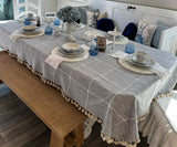 Tassel Tablecloth - Bohemian Tablecloth