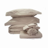 400TC Cotton Sateen Solid Bedding Bundle