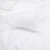 400TC Triple Embroidery Cotton Sateen Solid Bedding Bundle