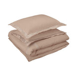 400TC Luxurious Triple Embroidery Cotton Sateen Solid All-In Bedding Bundle