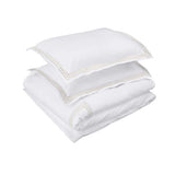 400TC Triple Embroidery Cotton Sateen Solid All-In Bedding Bundle