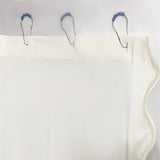 Scallop Embroidery Shower Cotton Curtain