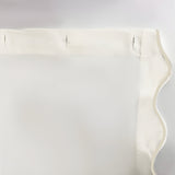 Scallop Embroidery Shower Cotton Curtain