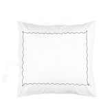 Ava 400TC Cotton Scallop Embroidery Sateen Solid Pillow Sham