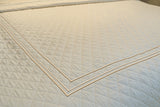 Classic Border Diamond Knitted Cotton Coverlet