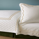 Classic Border Diamond Knitted Cotton Coverlet