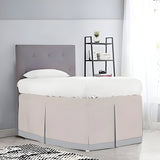 400TC Cotton Border Frame Tailored Dorm Bed Skirt