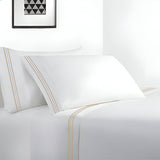 400TC Cotton Sateen Classic Embroidery Pillowcases (Set Of 2)