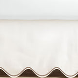 Scallop Embroidery Cotton Crib Skirt