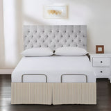 Detachable Wrap Around Polyester Ticking Stripe Tailored Bed Skirt