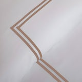 500TC Cotton Double Embroidery Sateen Solid Duvet Cover Set