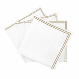 Double Embroidery Border Linen Napkins (Set of 4)