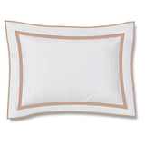 400TC Embroidery & Border Cotton Sateen Solid Pillow Sham