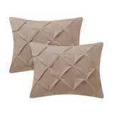 400TC Cotton Pintuck Sateen Solid Pillow Sham