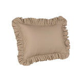 400TC Sateen Solid Cotton Ruffle Pillow Sham
