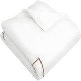 500TC Cotton Single Embroidery Sateen Solid Duvet Cover Set