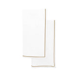 Single Embroidery Border Cotton Napkins (Set of 4)