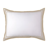 Smart Border 400TC Cotton Embroidery Sateen Solid Pillow Sham