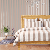 Stripe Border Frame Bedding Bundle Set