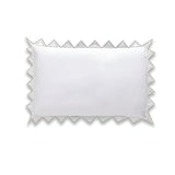 Ashley 400TC Cotton Traingle Embroidery Sateen Solid Pillow Sham