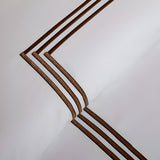 400TC Cotton Triple Embroidery Sateen Solid Duvet Cover Set