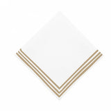 Triple Embroidery Border Polycotton Napkins (Set of 4)