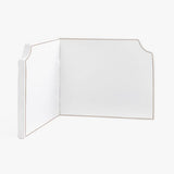 Wall Corner Dorm Bed Headboard In Embroidery Border With Self Adhesive Velcro Straps