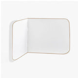 Wall Corner Rounded Dorm Bed Headboard In Embroidery Border With Self Adhesive Velcro Straps
