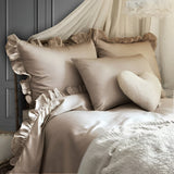 400TC Cotton Sateen Ruffle Sheet Set