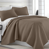 Square Knitted Cotton Coverlet