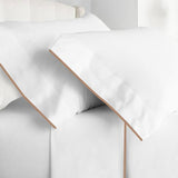 400TC Embroidery Cotton Sateen Solid Top Sheet