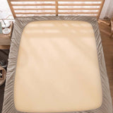 400TC Luxurious Double Embroidery Sateen Solid Cotton Fitted Sheet