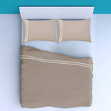 400TC Cotton Classic Luxurious Embroidery Sateen Solid Pillowcases (Set of 2)