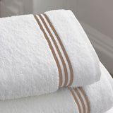 Cotton Triple Embroidered Bath Towels (Set of 2)
