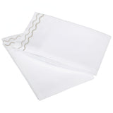 400TC Double Wavy Embroidered Cotton Pillowcases (Set of 2)