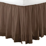 400TC Sateen Solid Cotton Fringe Ruffle Bed Skirt