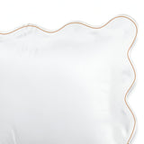 400TC Cotton Scallop Embroidery Sateen Solid Pillow Sham