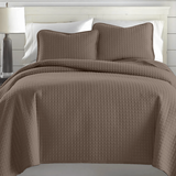 Square Knitted Cotton Coverlet