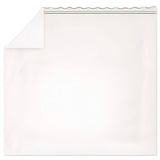 400TC Wavy Embroidery & Border Cotton Sateen Solid Sheet Set