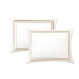 400TC Cotton Classic Embroidery Sateen Solid Pillow Sham
