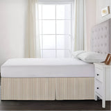 Detachable Wrap Around Polyester Ticking Stripe Tailored Bed Skirt
