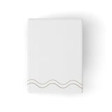 Double Wavy Embroidered Cotton Bath Towels (Set of 2)