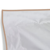 400TC Embroidery Cotton Sateen Solid Pillow Sham