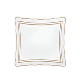 400TC Wavy Embroidery & Border Cotton Sateen Solid Duvet Cover Set