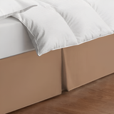 400TC Sateen Solid Cotton Wrap Around Tailored Bed Skirt