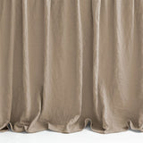 400TC Cotton Sateen Solid Textured Ruffle Bedspread Set