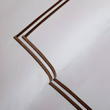 400TC Cotton Double Embroidery Sateen Solid Duvet Cover Set