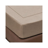 400TC Luxurious Single Embroidery Sateen Solid Cotton Fitted Sheet