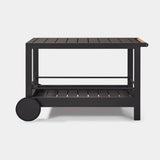 TAVOLA ALUMINUM Slatted Bar Cart