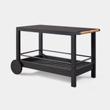 TAVOLA ALUMINUM Slatted Bar Cart